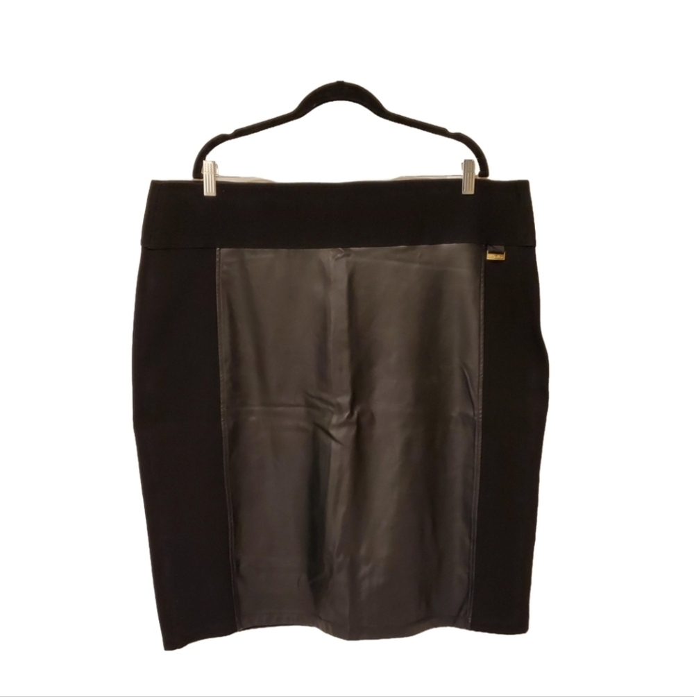 Calvin Klein Gorgeous Plus Size Faux Leather Skirt Size 2X